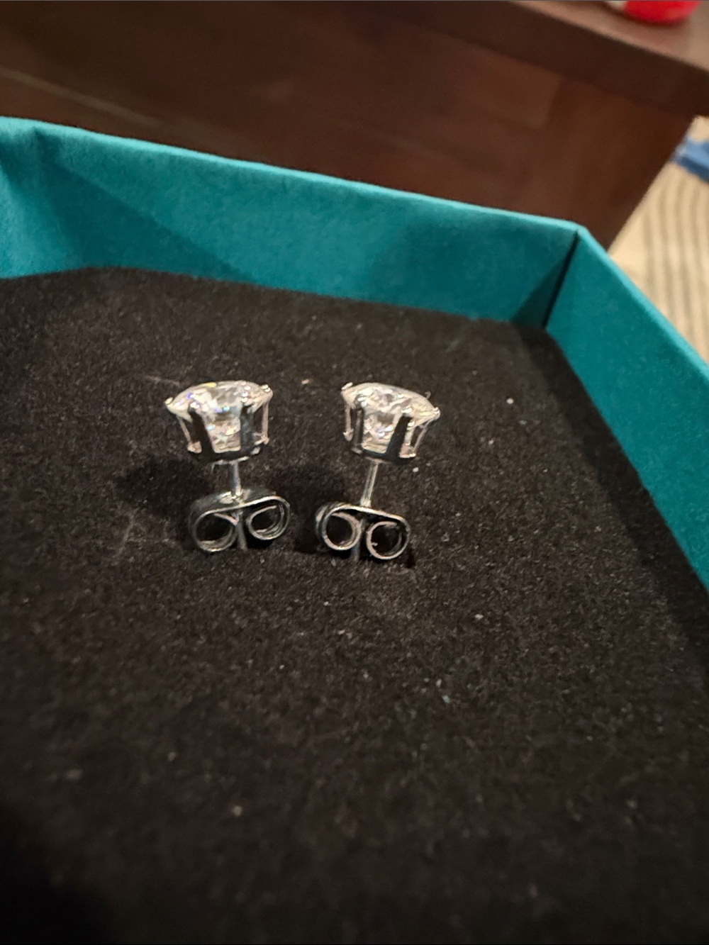 Classic Round 1.5TCW Moissanite Stud Earrings - Women Jewelry - Picture 2 of 4